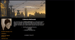 Desktop Screenshot of catherinemcdonald.net